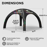 Custom Inflatable Event Tent with Logo, Spider Tent - Eagle Peak®