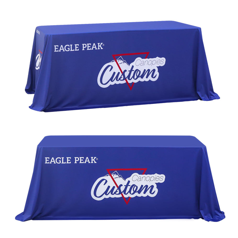 Custom Logo Table Cloth with Business Logo, 4ft/6ft/8ft