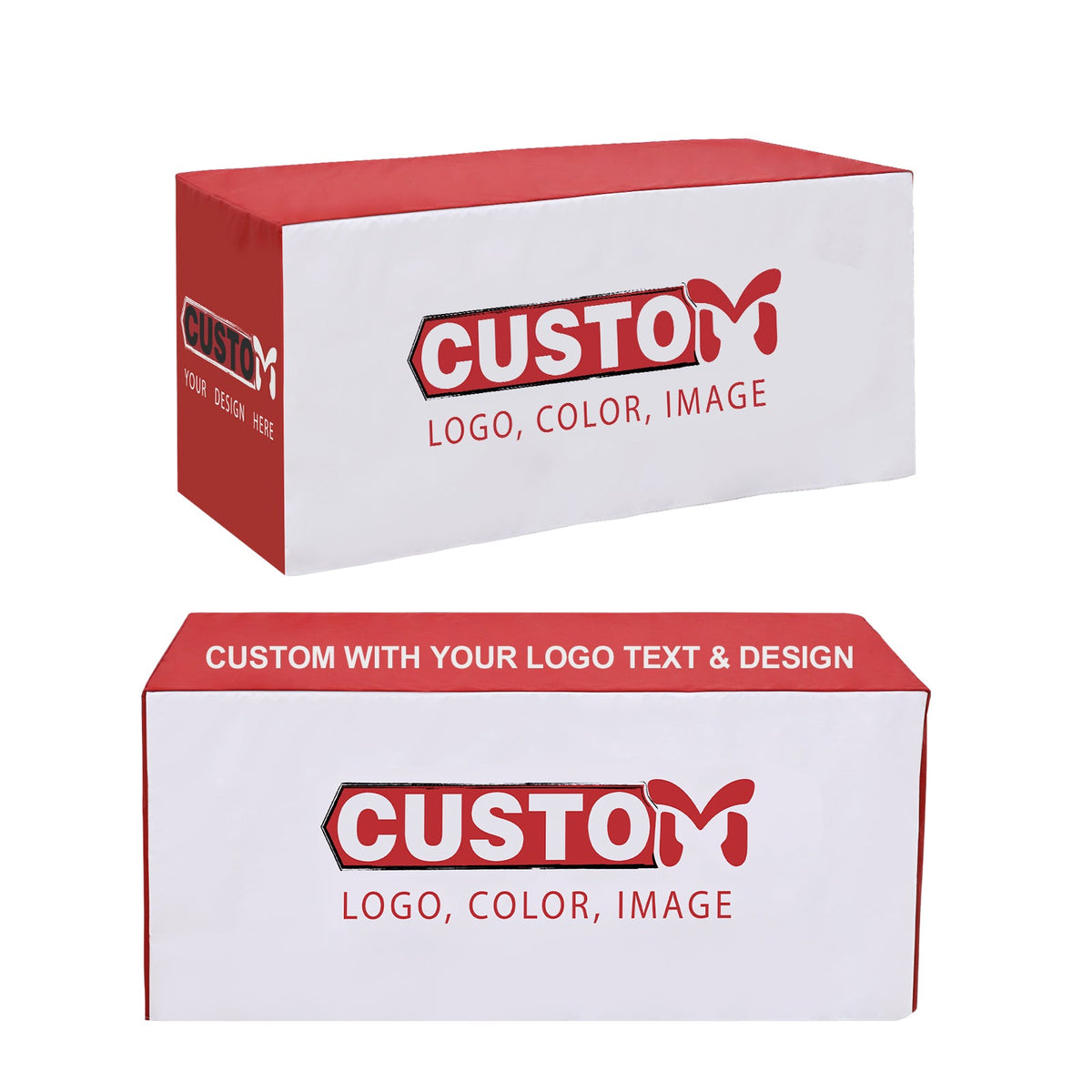 Custom Printed Standard Fit Cover with Your Logo and Design, 4/6/8ft - Eagle Peak®