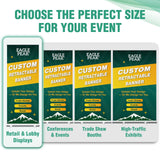 Custom Retractable Banner Stand with Your Business Logo - Eagle Peak
