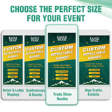 Custom Retractable Banner Stand with Your Business Logo - Eagle Peak