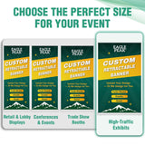 Custom Retractable Banner Stand with Your Business Logo - Eagle Peak