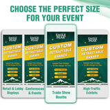 Custom Retractable Banner Stand with Your Business Logo - Eagle Peak®
