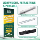 Custom Retractable Banner Stand with Your Business Logo - Eagle Peak