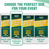 Custom Retractable Banner Stand with Your Business Logo - Eagle Peak