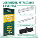 Custom Retractable Banner Stand with Your Business Logo - Eagle Peak®