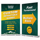 Custom Retractable Banner Stand with Your Business Logo - Eagle Peak
