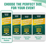 Custom Retractable Banner Stand with Your Business Logo - Eagle Peak®