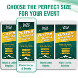 Custom Retractable Banner Stand with Your Business Logo - Eagle Peak