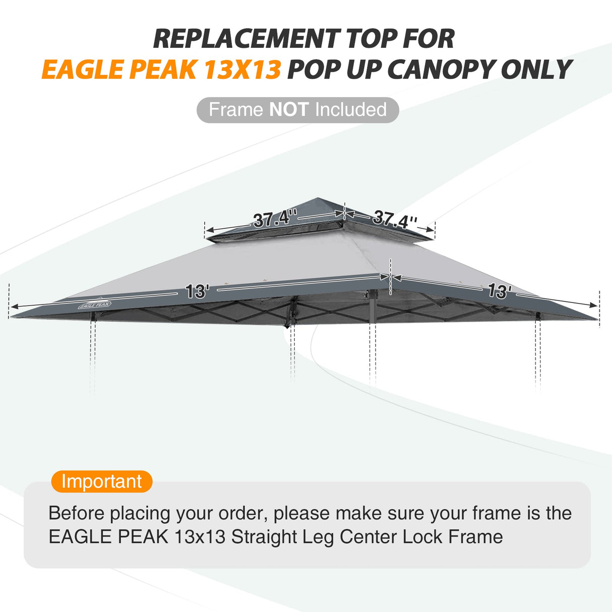 E169EPT - Canopy Top, All Colors - Eagle Peak