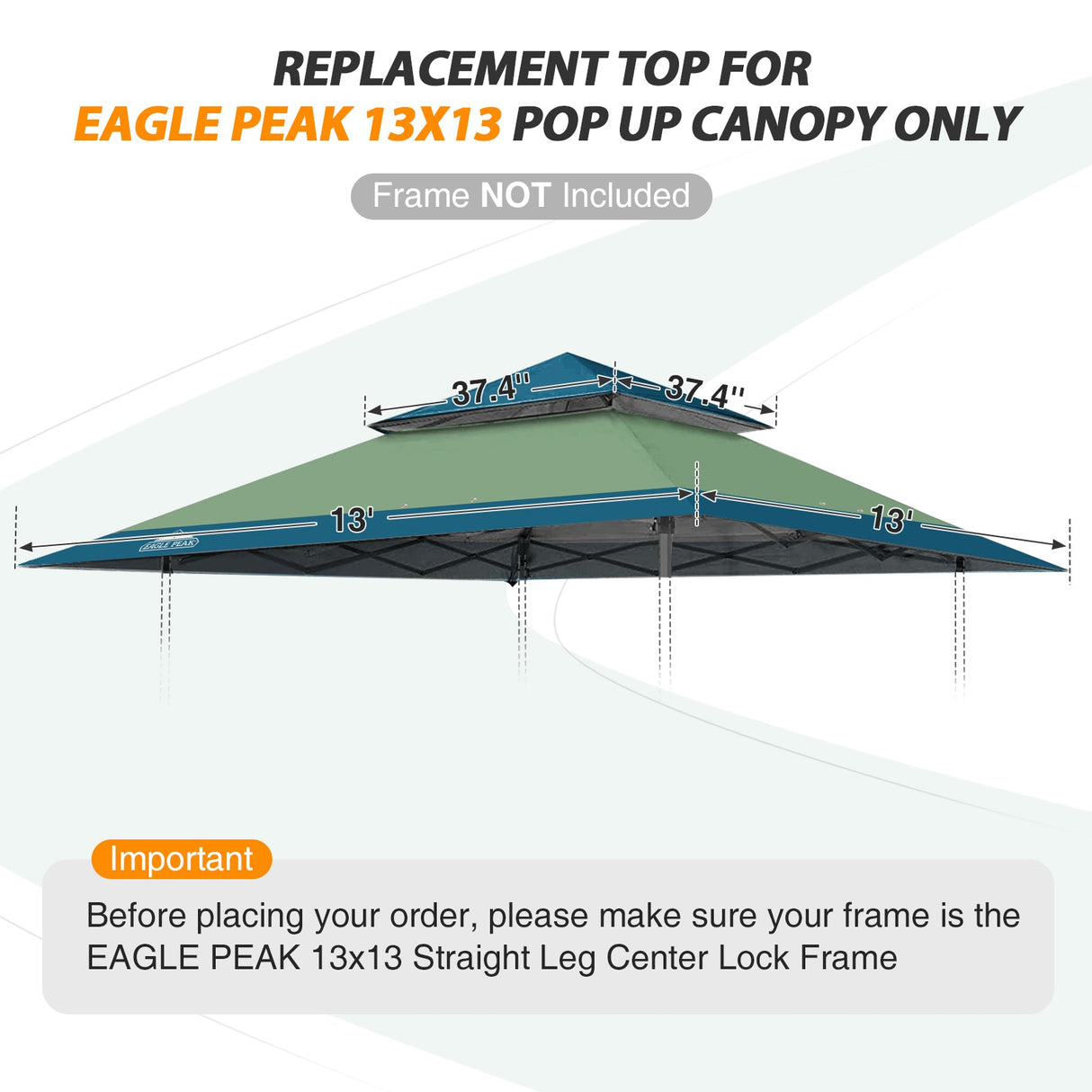 E169EPT - Canopy Top, All Colors - Eagle Peak
