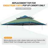 E169EPT - Canopy Top, All Colors - Eagle Peak