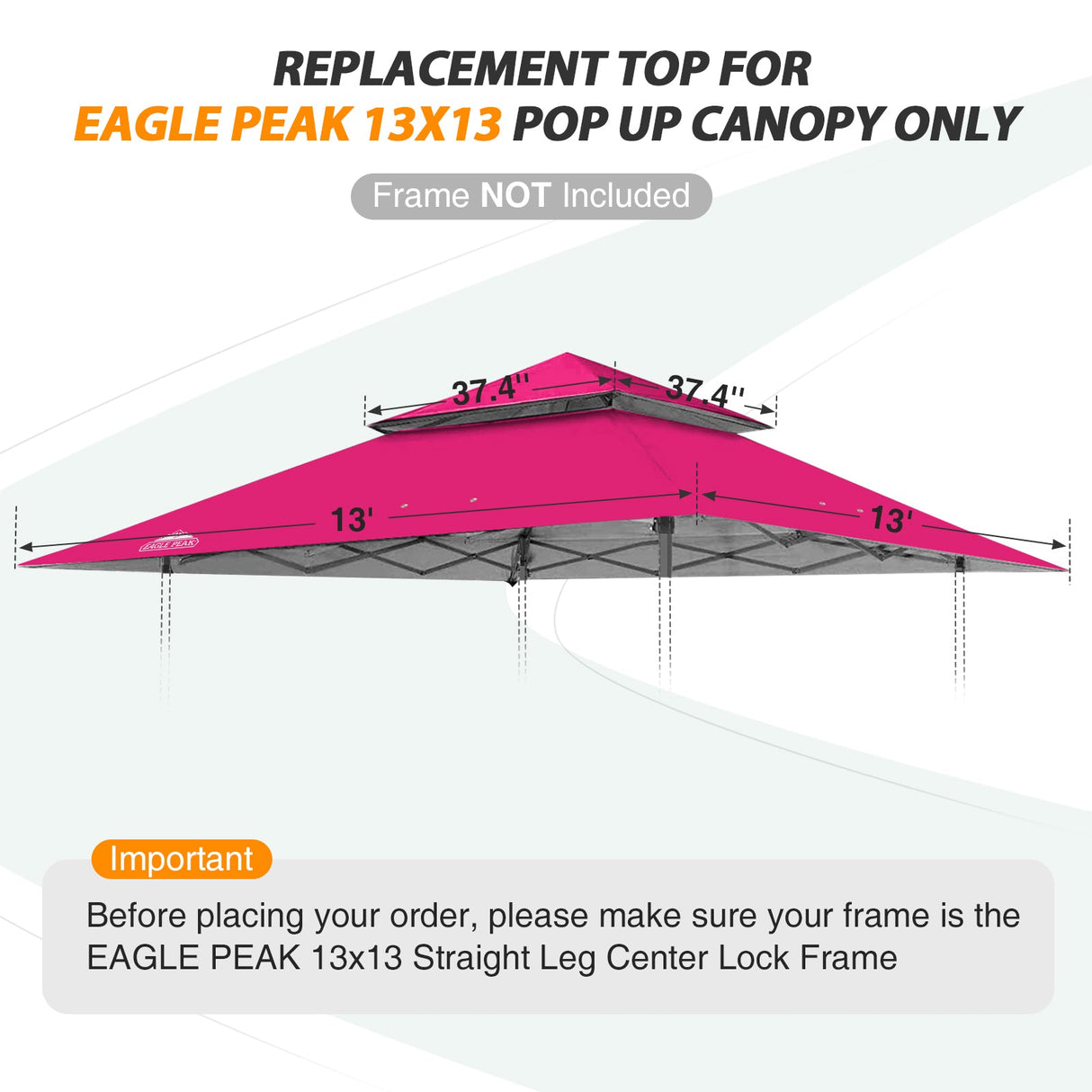 E169EPT - Canopy Top, All Colors - Eagle Peak