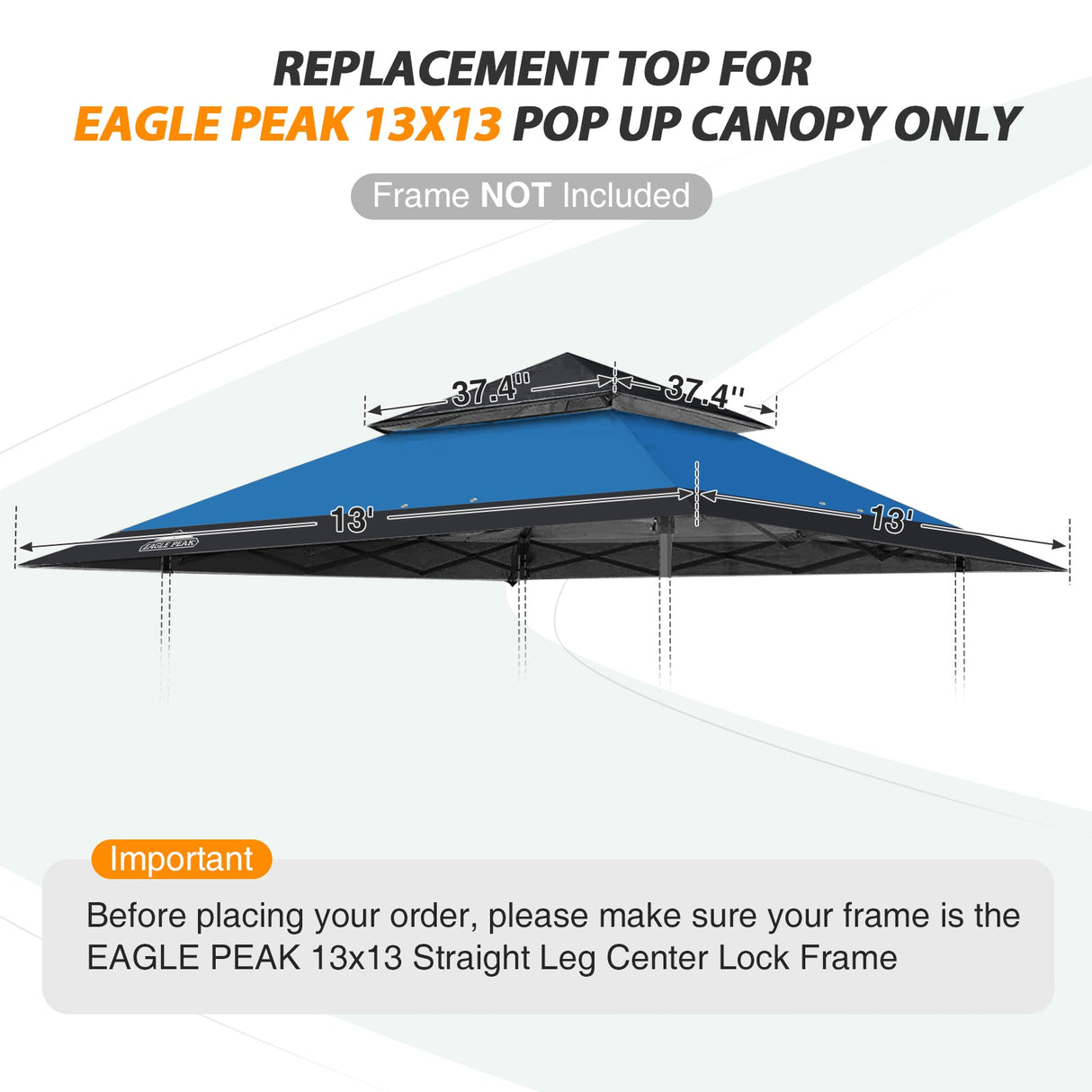 E169EPT - Canopy Top, All Colors - Eagle Peak