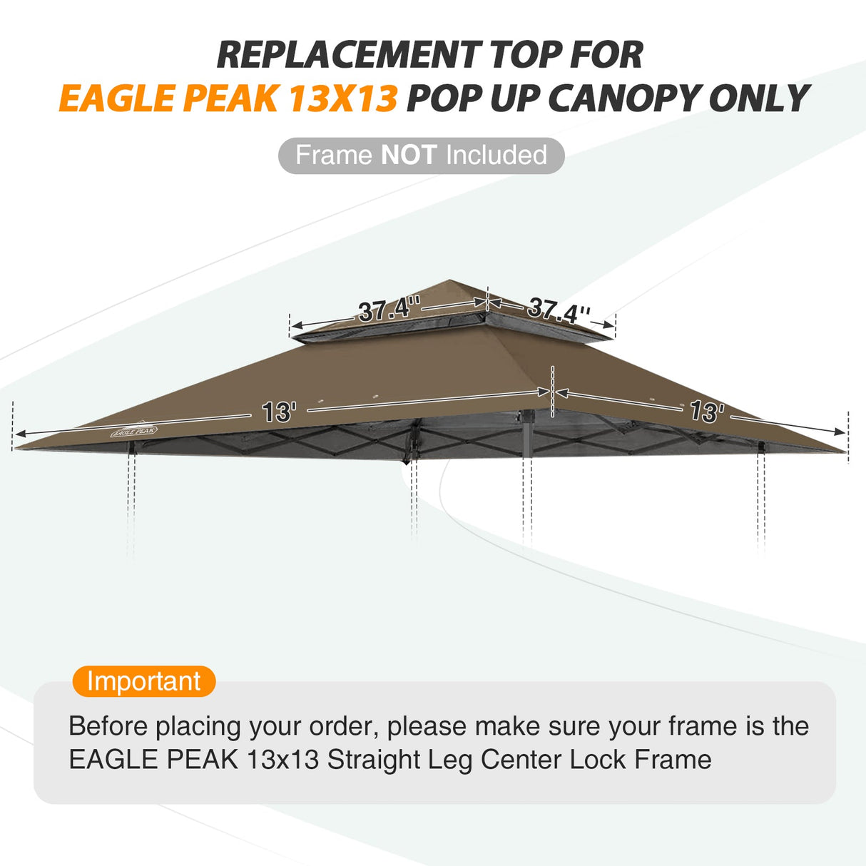 E169EPT - Canopy Top, All Colors - Eagle Peak