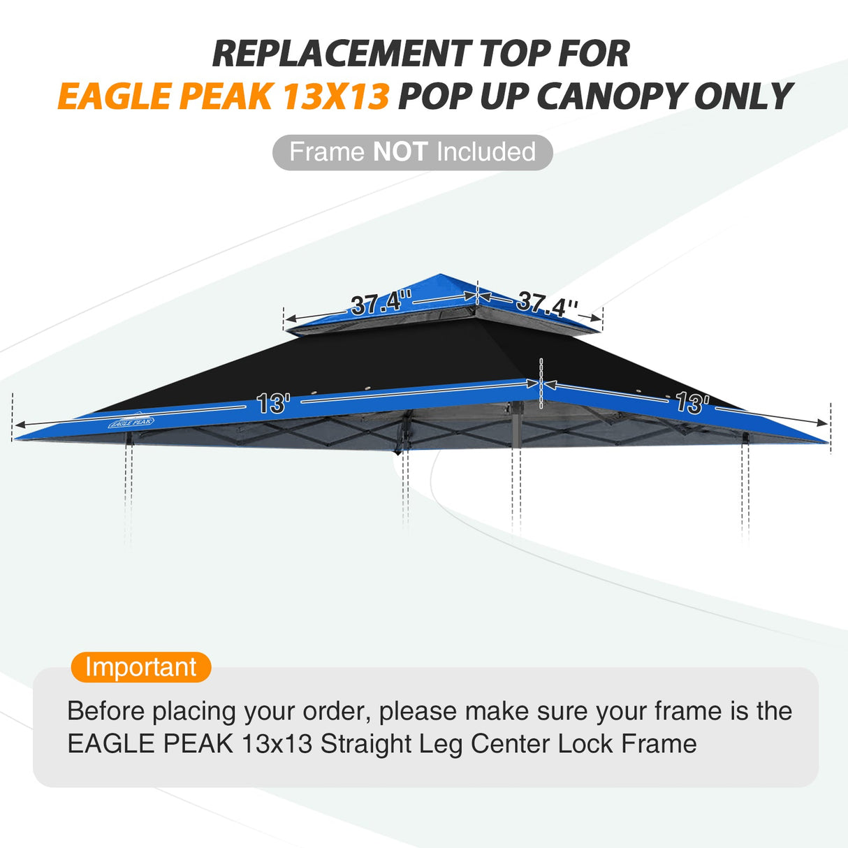 E169EPT - Canopy Top, All Colors - Eagle Peak