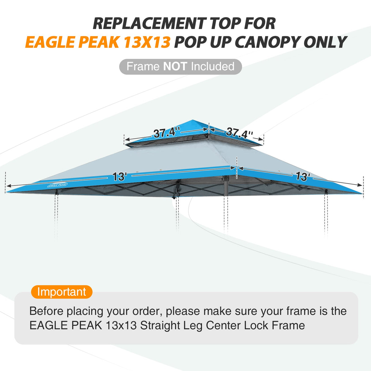 E169EPT - Canopy Top, All Colors - Eagle Peak