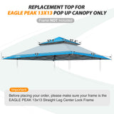 E169EPT - Canopy Top, All Colors - Eagle Peak
