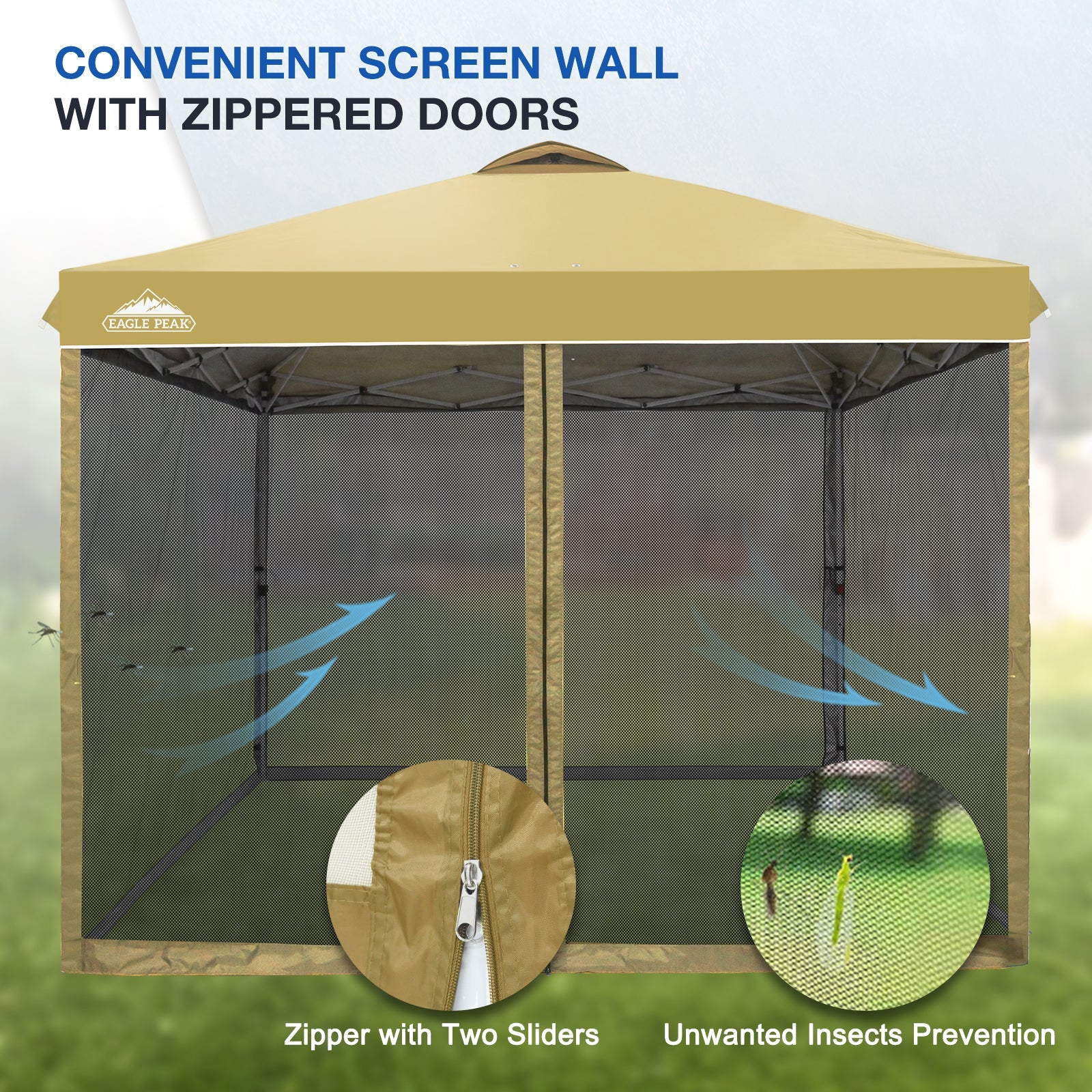 10x10 canopy screen walls shop