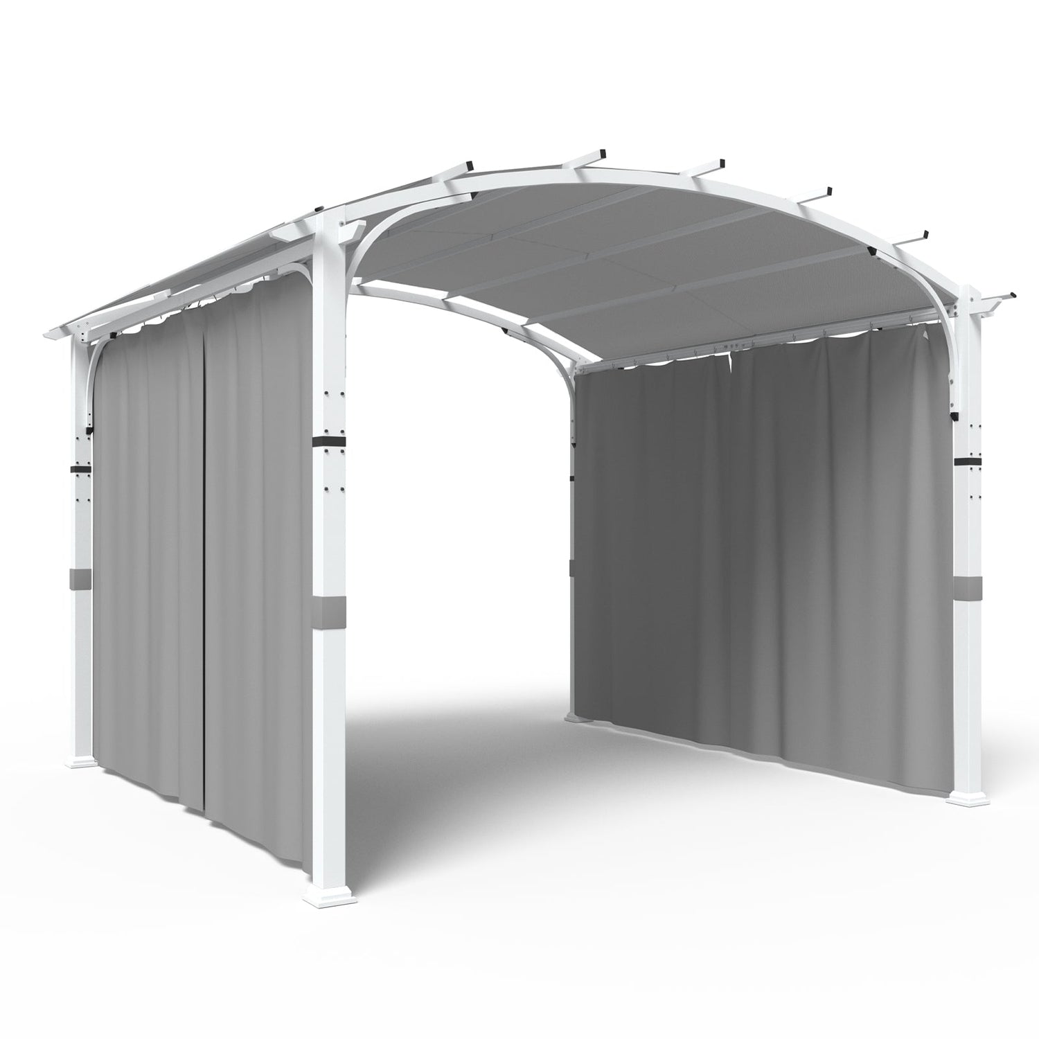 Eagle Peak 11x11 Outdoor Arched Top Pergola with Sidewalls