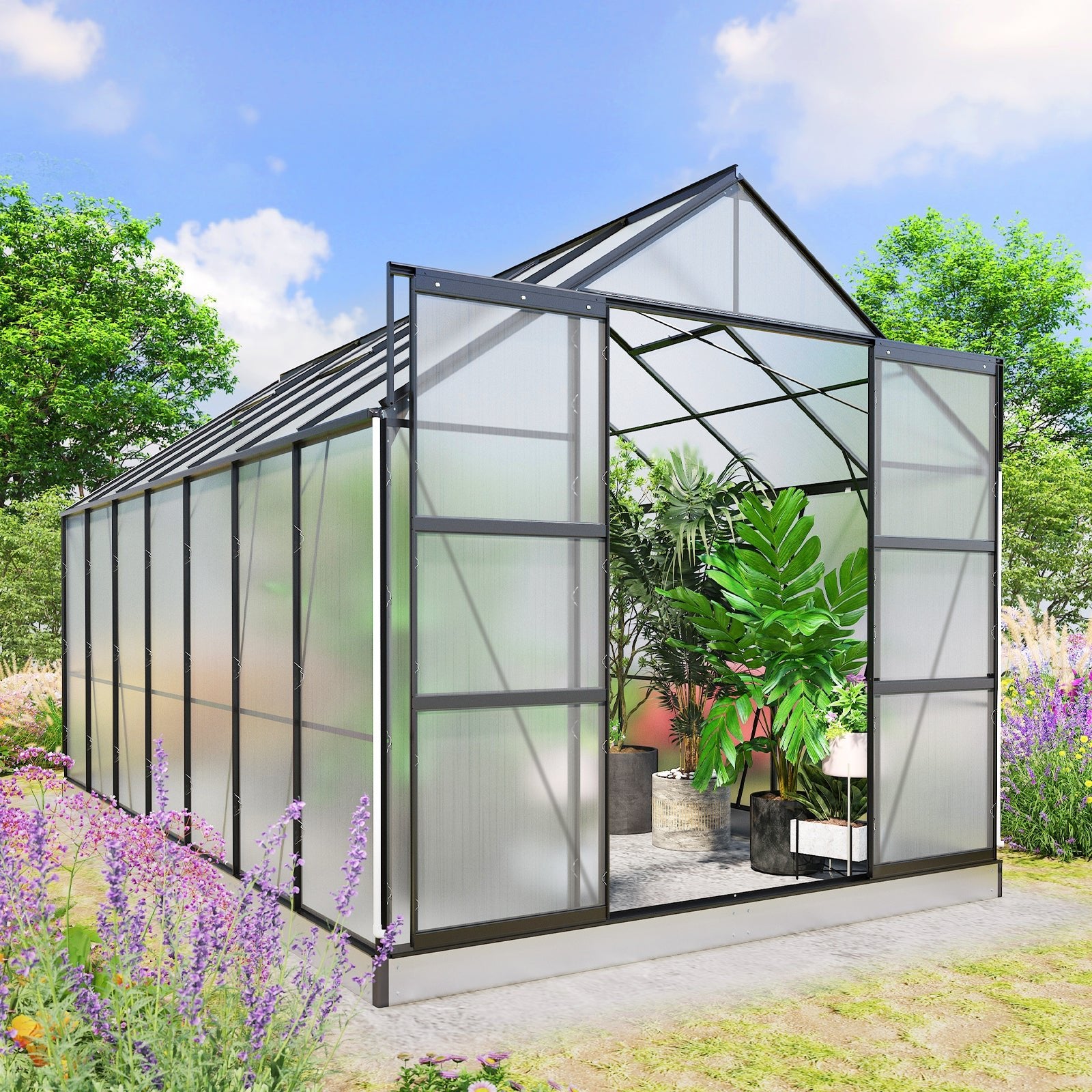 14x8x8 Outdoor Walk-in Hobby Greenhouse – Eagle Peak Custom Canopy