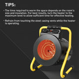 EAGLE PEAK 1500W Greenhouse Heater with Thermostat,black - Eagle Peak Custom Canopy Tent