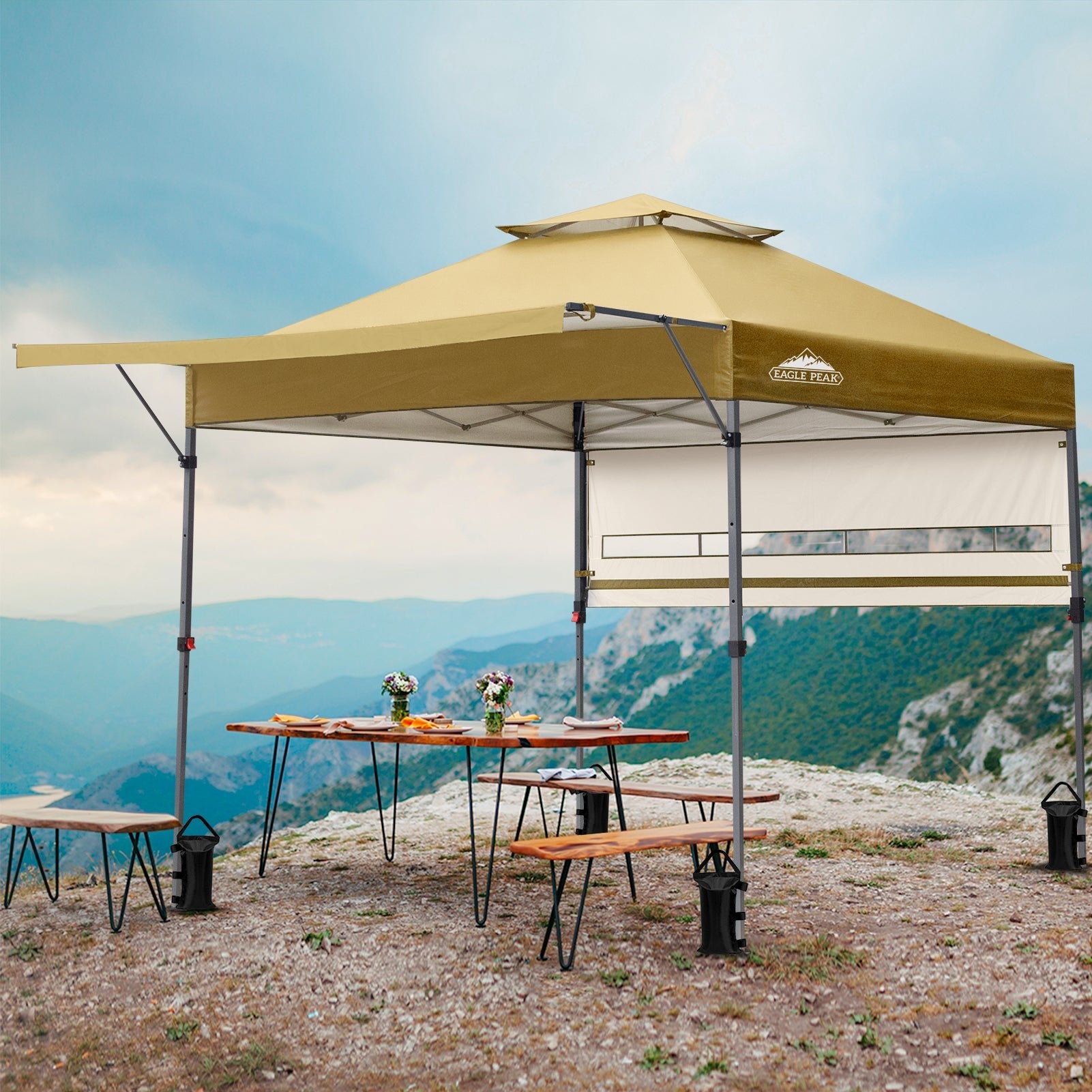 17x10 Pop up Gazebo Canopy Tent Outdoor Instant Canopy