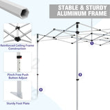 EAGLE PEAK 40mm Hex Leg Aluminum Commercial Custom Canopy Tent 10x15 - CLICK TO CONFIGURE - Package Prices Start at $999.00 - Eagle Peak Custom Canopy Tent