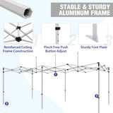 EAGLE PEAK 40mm Hex Leg Aluminum Commercial Custom Canopy Tent 10x20 - CLICK TO CONFIGURE - Package Prices Start at $1399.00 - Eagle Peak