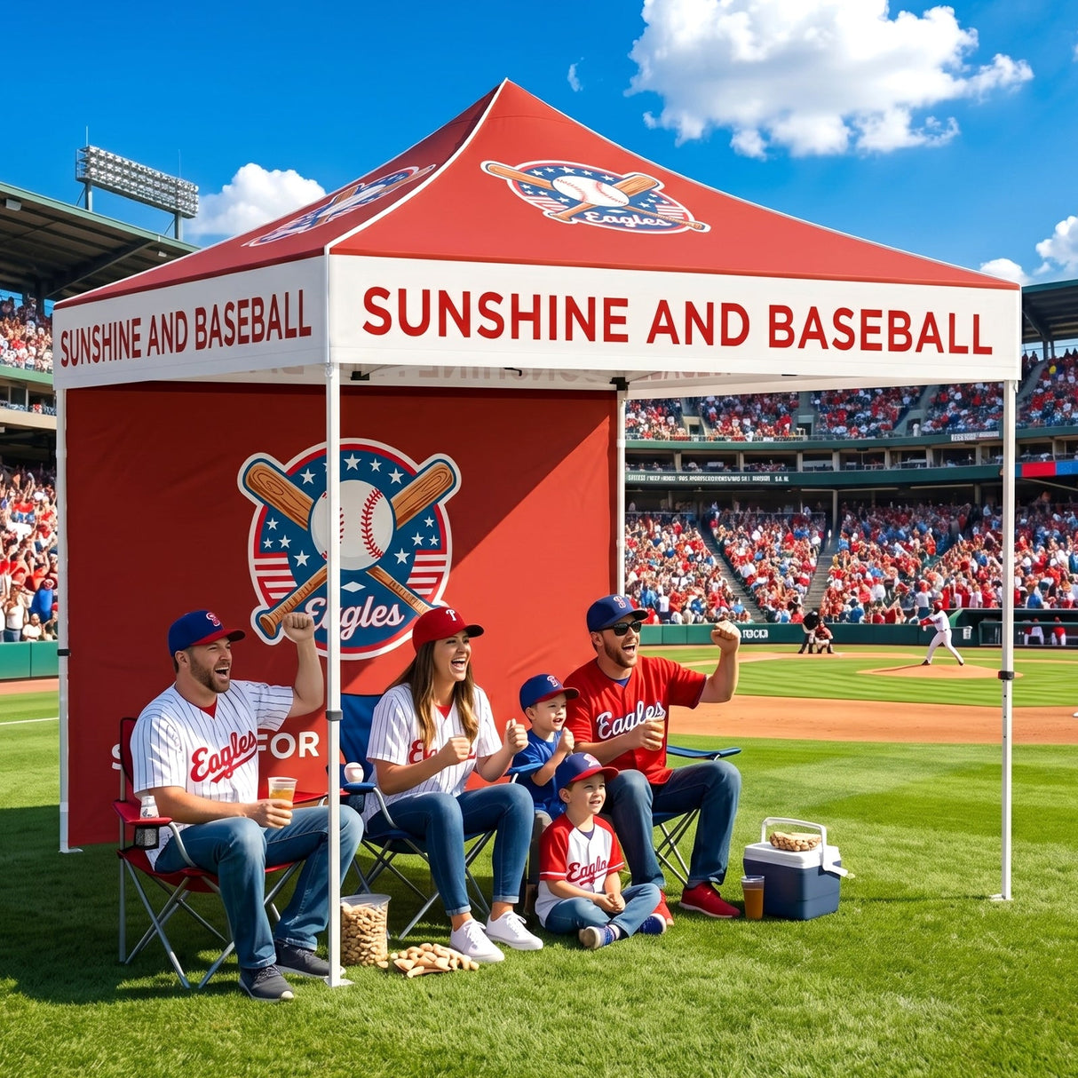 EAGLE PEAK ALX4010 40mm Aluminum Hex Leg Commercial Custom Canopy Tent 10x10 - CLICK TO CONFIGURE - Package Prices Start at $789.00 - Eagle Peak