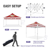 EAGLE PEAK ALX4010 40mm Aluminum Hex Leg Commercial Custom Canopy Tent 10x10 - CLICK TO CONFIGURE - Package Prices Start at $789.00 - Eagle Peak