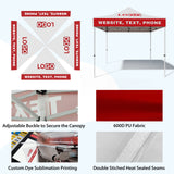 EAGLE PEAK ALX4010 40mm Aluminum Hex Leg Commercial Custom Canopy Tent 10x10 - CLICK TO CONFIGURE - Package Prices Start at $789.00 - Eagle Peak Custom Canopy Tent