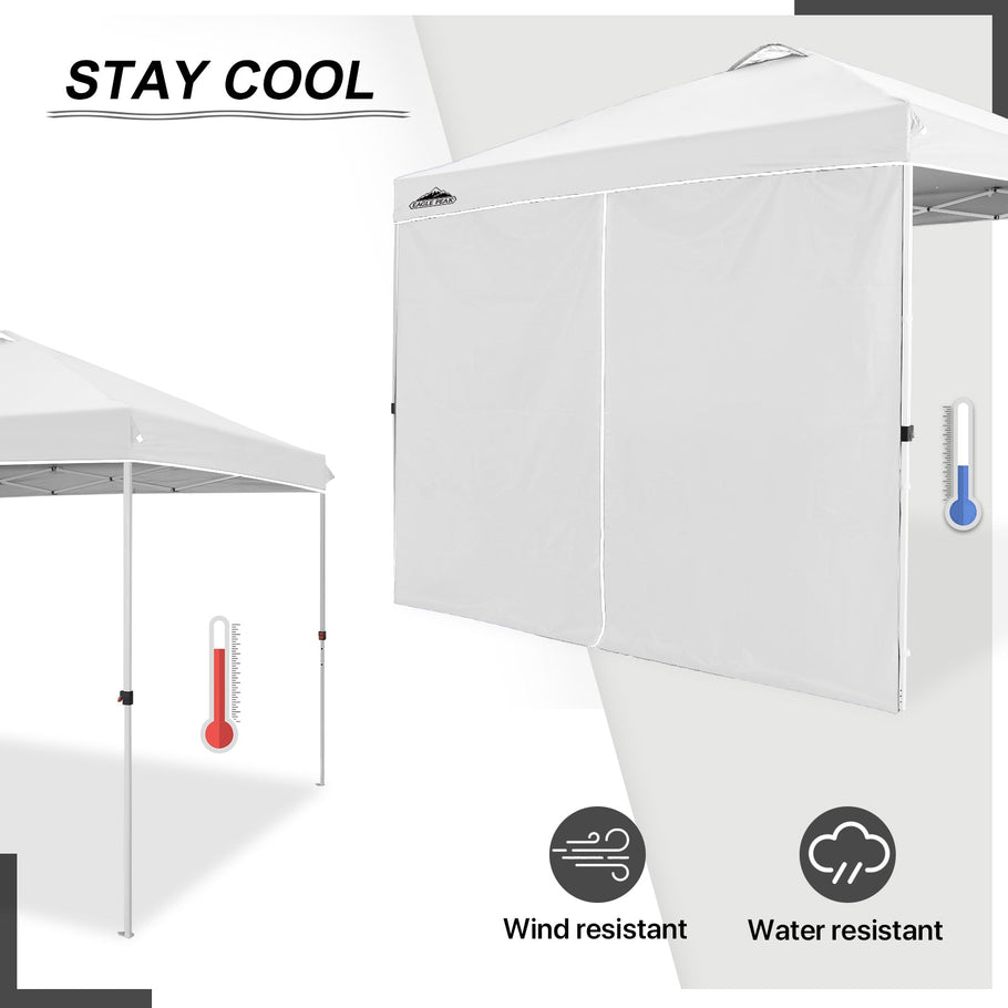 Entry Wall Panel with Zipper for 10x10 Straight Leg Canopy only, 1 Sid ...