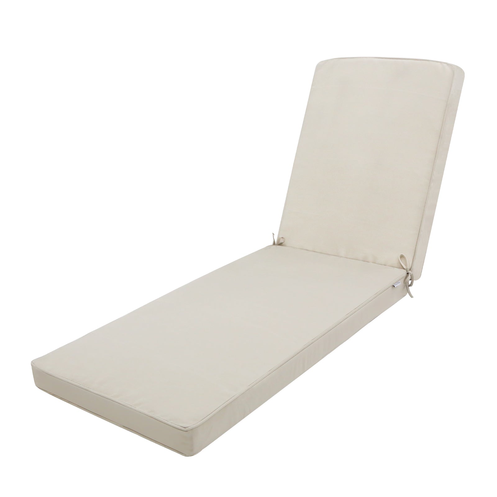 EAGLE PEAK Outdoor Indoor Chaise Lounge Cushion 72 x 21 x 3 Inch Water Resistant Patio Lounge Seat Cushions Green Stripe Beige