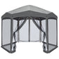 EAGLE PEAK Pop - Up Camping 6 Sided (6x6x6) Gazebo w/ Mosquito Netting Easy Center Canopy Shelter Instant Tent - Eagle Peak Custom Canopy Tent