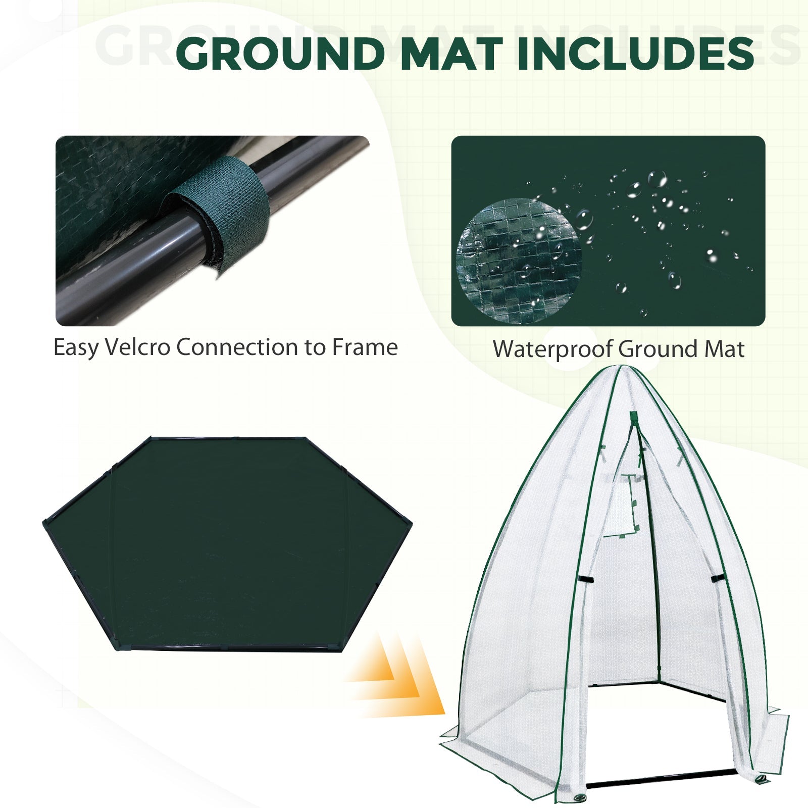 63”x63”x72” Bubble Film Cover Mini Dome Greenhouse – Eagle