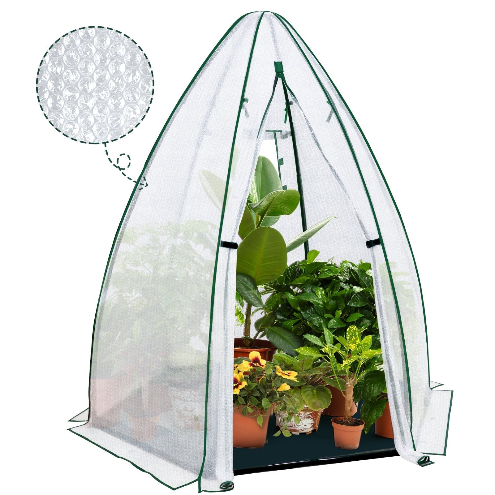 peak エッグドーム 63”x63”x72” Bubble Film Cover Mini Dome Greenhouse – Eagle Peak