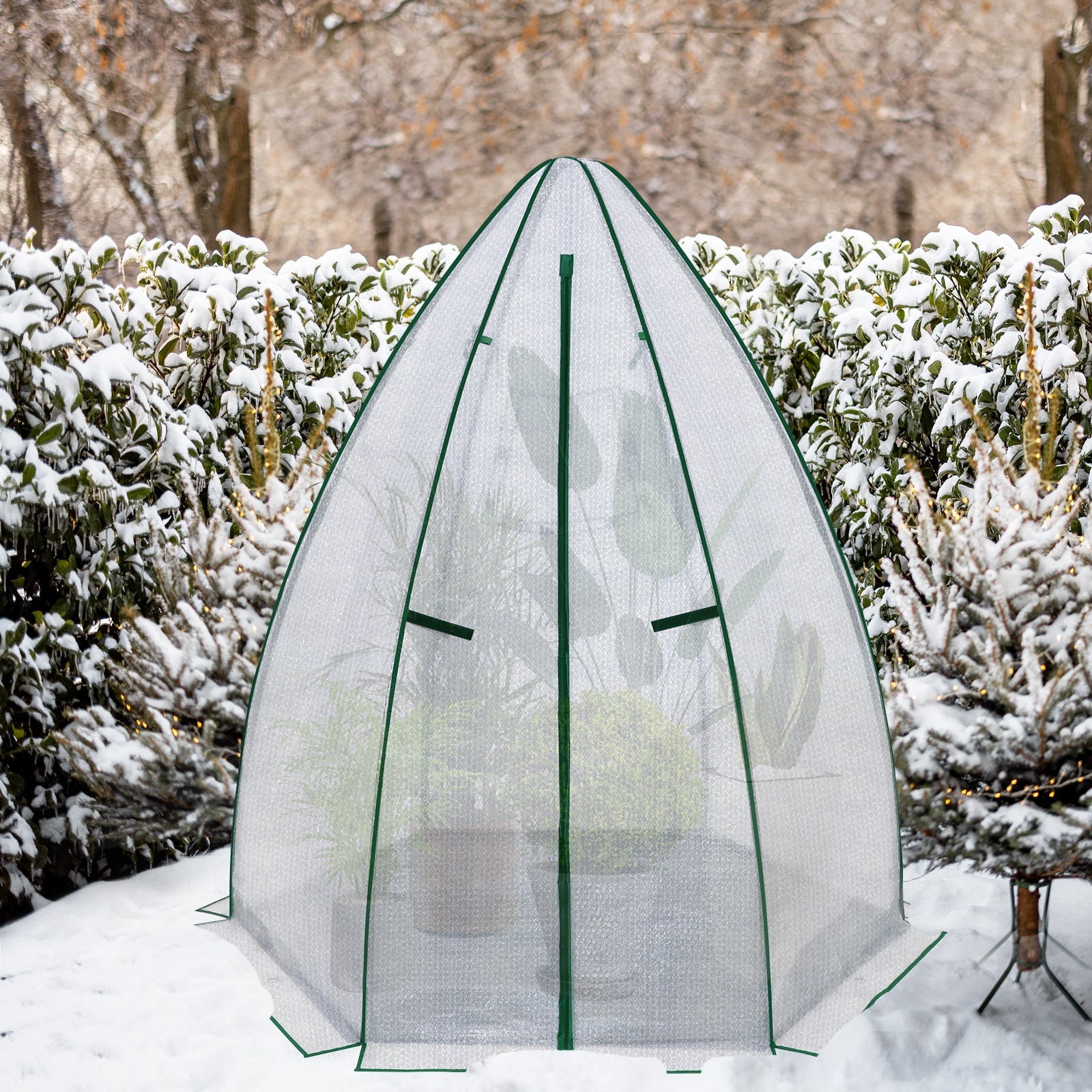peak エッグドーム 63”x63”x72” Bubble Film Cover Mini Dome Greenhouse – Eagle Peak