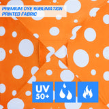 Eagle Peak SHADE GRAPHiX Easy Setup 10x10 Pop Up Canopy Tent (Orange Mushroom Top) - Eagle Peak Custom Canopy Tent