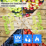 Eagle Peak SHADE GRAPHiX Easy Setup 10x10 Pop Up Canopy Tent with Digital Printed Fruit - Eagle Peak Custom Canopy Tent