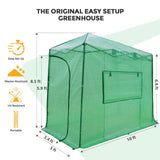 Easy Setup 10x5 Portable Lean to Pop Up Greenhouse - Eagle Peak