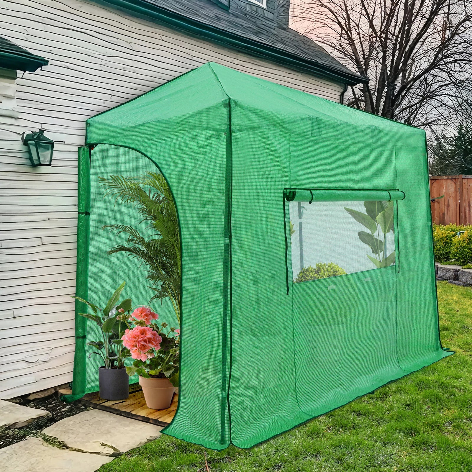 Easy Setup 10x5 Portable Lean to Pop Up Greenhouse