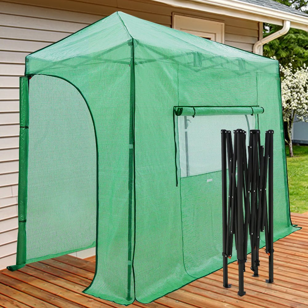Easy Setup 10x5 Portable Lean to Pop Up Greenhouse - Eagle Peak