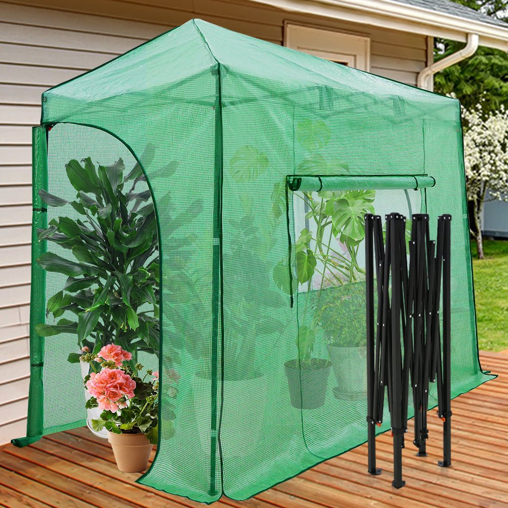 Easy Setup 10x5 Portable Lean to Pop Up Greenhouse - Eagle Peak