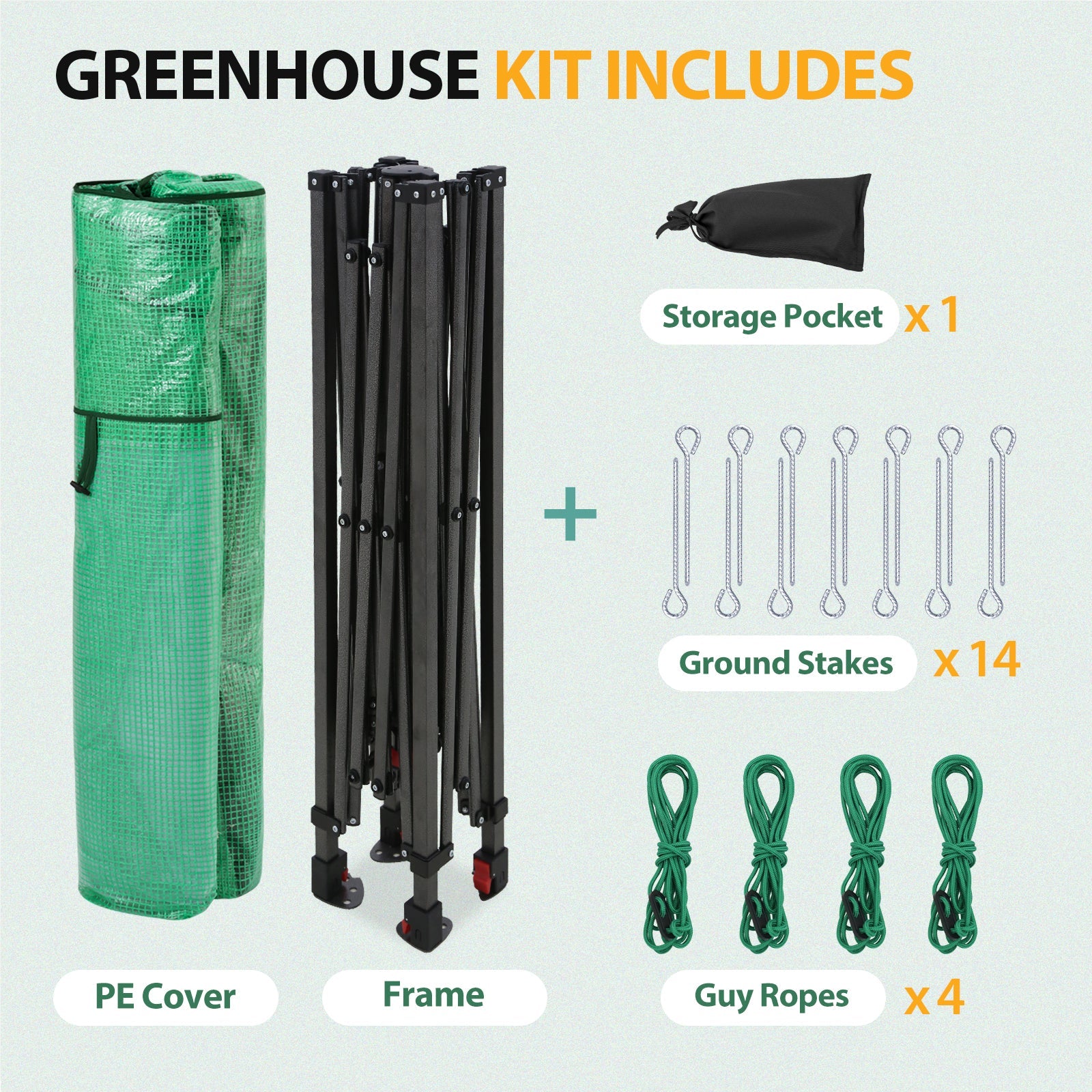プロップハウス Easy Setup 8x6 Instant Pop Up Greenhouse – Eagle Peak®