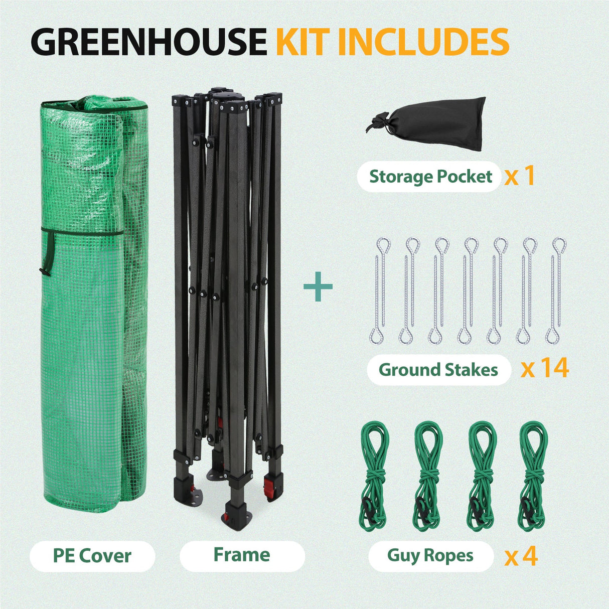 Easy Setup 8x6 Instant Pop Up Greenhouse - Eagle Peak