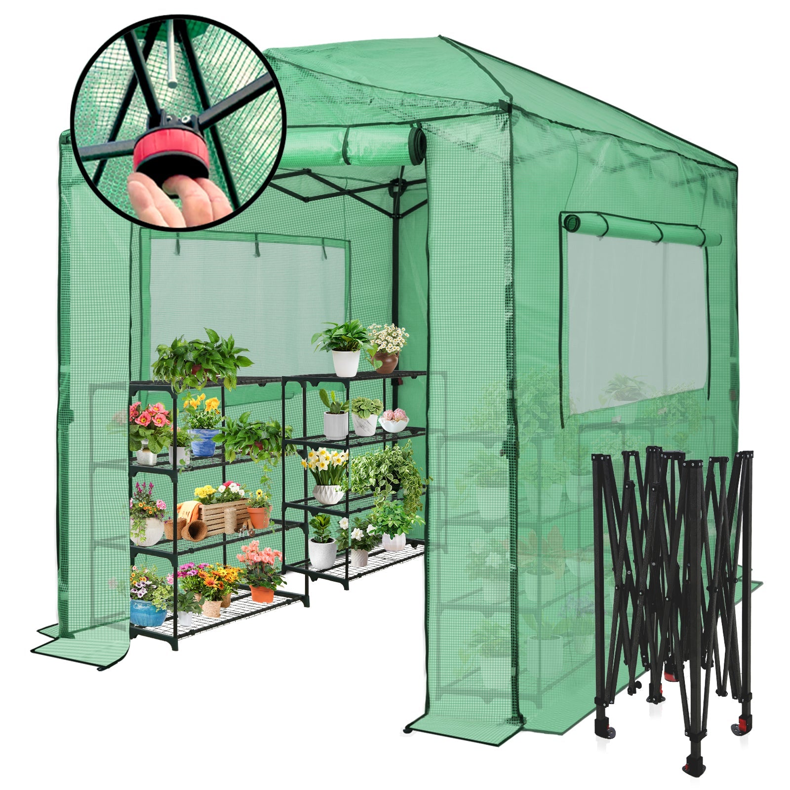 Easy Setup 8x6 Instant Pop Up Greenhouse – Eagle Peak