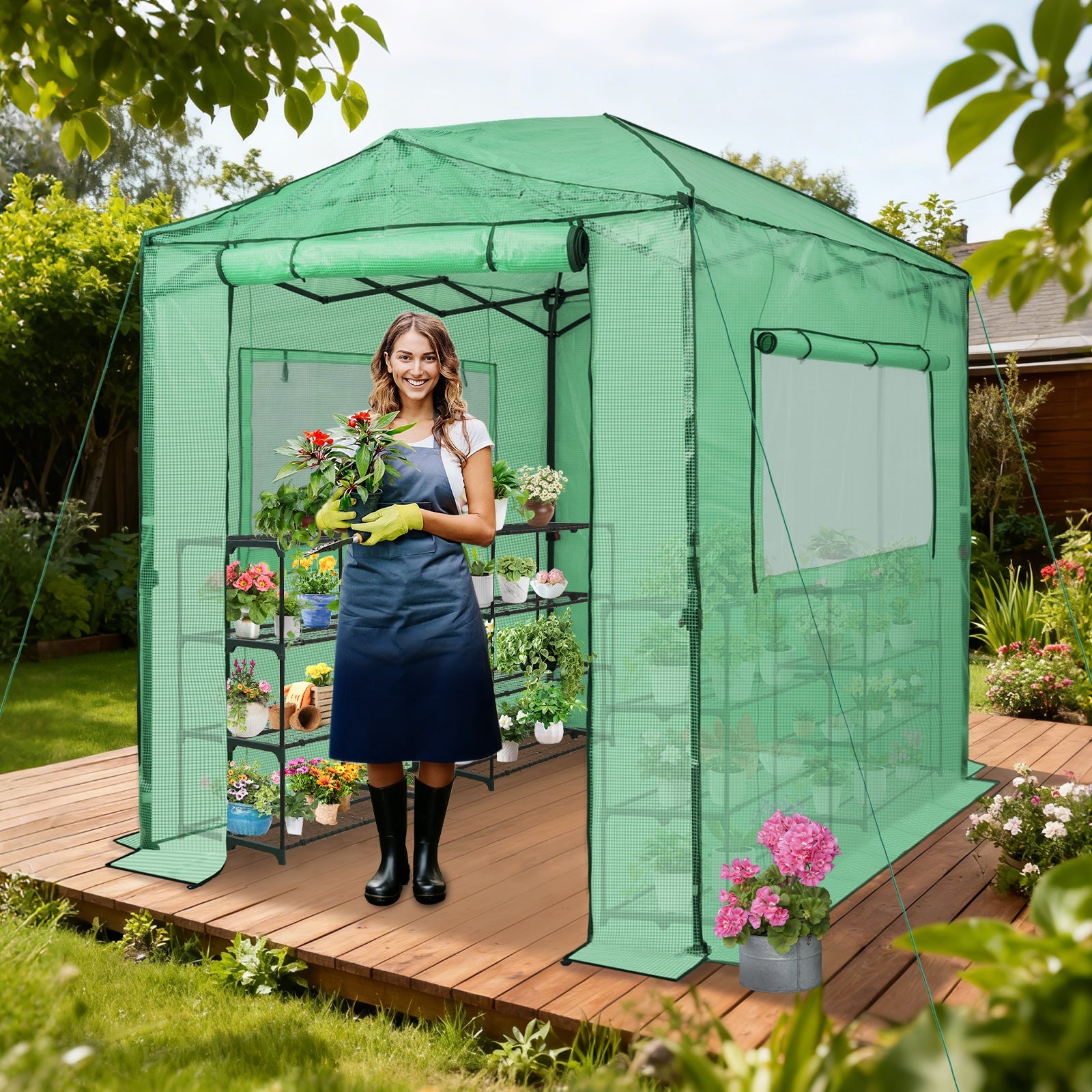 Easy Setup 8x6 Instant Pop Up Greenhouse – Eagle Peak