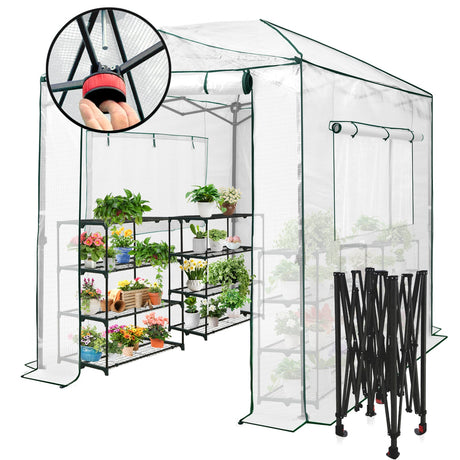 Easy Setup 8x6 Instant Pop Up Greenhouse - Eagle Peak