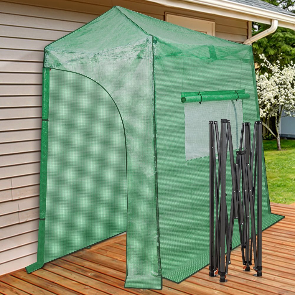 9x4 Easy Setup Pop Up Greenhouse, Lean-To Design – Eagle Peak®